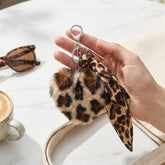 Leopard Plush Compact Mirror, Heart-shaped Makeup Mirror, Double-Sided Makeup Mirror with Soft Faux Fur Design, Portable Pocket Mirror for Women & Girls, Cute Travel Mirror with Stickers