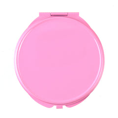 Matte Spray Painted Round Blank Compact Mirror Setting Blanks - Multi-Color Colorful HD Double-Sided Folding Pocket Metal Mirror Frame