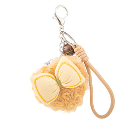 Cute Plush Bow Compact Mirror Keychain, Portable Folding Makeup Mirror with Bell Charm, 95% High-Definition Reflection, for Girls, Travel, Daily Touch-Ups & Gifts