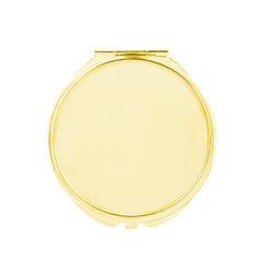 Round Blank Compact Mirror Setting Blanks - Multi-Color Electroplated HD Double-Sided Folding Pocket Metal Mirror Frame for DIY Crafts, Sublimation, Resin, Cabochon Jewelry Making (Silver, Gold, Light Gold, Rose Gold) πΈβ¨