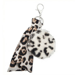 Leopard Plush Compact Mirror, Double-Sided HD Makeup Mirror with Soft Faux Fur Design, Portable Pocket Mirror for Women & Girls, Cute Travel Mirror with Stickers