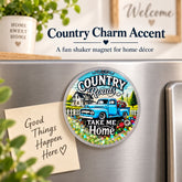 Country charm shaker fridge magnet home decor lifestyle