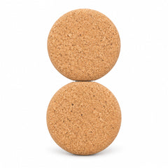 Natural cork compact mirror unfolded outer covers