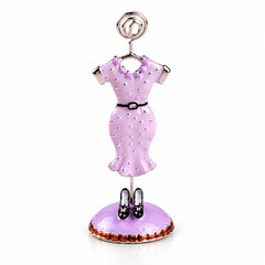 Tarjetero vestido lavanda — fondo blanco