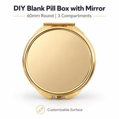 DIY blank pill box with mirror product feature image