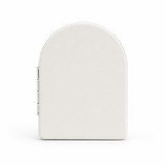 1X and 3X double-sided arched folding makeup mirror