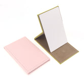 PU Eco-Friendly Leather, Single-Sided HD Stainless Steel, 110*70*7 mm Rectangular Desktop Makeup Mirror, Eight Colors Optional, Your New Guide to Colorful Makeup
