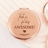 โจ Exclusive Blessings! 65mm Rose Gold Button Makeup Mirror โจ Double-sided, 2x magnification, HD glass, ready to ship! Perfect gift for any festive occasion! ๐น๐