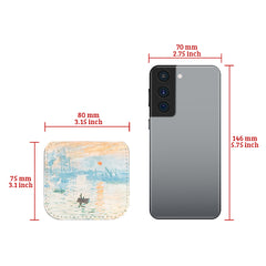 โจ Monet's Sunrise Impressions: 8cm Foldable Makeup Mirror โ Portable Elegance! Ideal for On-the-Go Beauty, Doubles as Stylish Desktop Decor. Stainless Steel Mirror for Durability, Perfect Gift to Illuminate Special Occasions! ๐