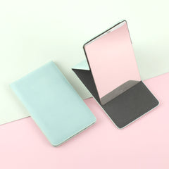 1 PC Stainless Steel Single-sided Makeup Mirror PU Leather Shell Can Be Placed Elegant Design With Clear Reflection Suitable As Gift For Mother Sister Girlfriend Perfect for Home Travel and Daily Use