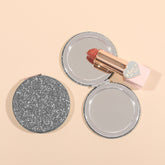 1 PC Round Dual-Sided Powder Makeup Mirror Metal Frame With Elegant Bee Decoration Compact Portable Design Ideal For Precision Makeup Perfect Gift For Mother Sister Friend Suitable For Home Office Travel And More