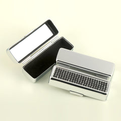 Exquisite Lipstick Box, 80*30mm, Equipped with Sparkling Rhinestones, Available in Four Colors ,Black, Blue, Yellow, White, Perfect for Holding Your Lipstick