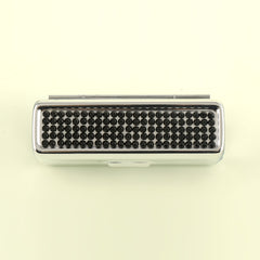 Exquisite Lipstick Box, 80*30mm, Equipped with Sparkling Rhinestones, Available in Four Colors ,Black, Blue, Yellow, White, Perfect for Holding Your Lipstick