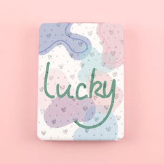 PU Glitte Eco-Friendly Leather, Sparkling HD Glass, Plating Silver and Gold Edge,A Must-Have Sterling Silver Fantasy Makeup Mirror for Friends