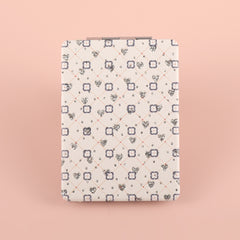 Made Of PU Glitte Eco-Friendly Leather, With A Variety Of Patterns, HD Glass Mirror, Plating Silver Metal Frame, 60*85mm Rectangular Cosmetic Mirror, Twelve Unique Styles, Perfect As A Gift! Give A Friend A Token Of Your Appreciation