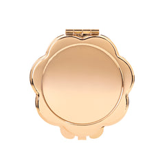 Flower Shaped Recessed Blank Compact Mirror Blanks Bulk - Petal Edge Metal Folding Pocket Mirror Setting for DIY Epoxy Resin, Rhinestones, Sublimation & Custom Logo Engraving 🌸🪞✨
