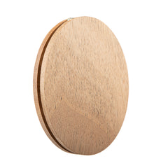 Oval Bamboo Compact Mirror, Gold Framed, 90×70mm Portable Folding Makeup Mirror, 95% High Clarity, Eco-Friendly Wooden Pocket Mirror for Women, Travel, Daily Use & Gift (66g)
