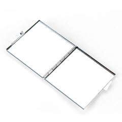Square Sublimation Compact Mirror Blanks Bulk - Classic Metal Folding Double-Sided Pocket Mirror with Aluminum Inserts for DIY Heat Transfer Printing🪞🔥