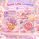 Sweet dessert liquid glitter quicksand rectangular compact mirror collection
