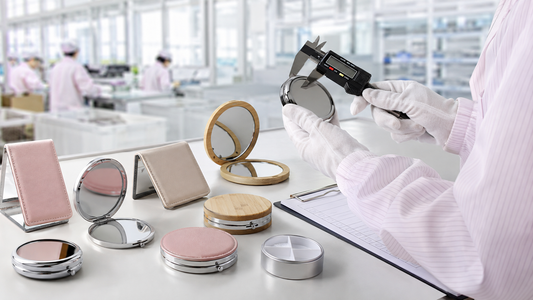 Compact mirror factory quality inspection for wholesale buyers