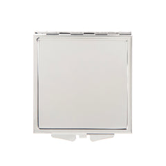 Square DIY Compact Mirror Blank, Double-Sided Glass Mirror with Smooth Metal Case, Customizable Craft Mirror for Vinyl, UV DTF Stickers, Resin Art & Personalized Gifts for Women, Crafters & Small Businesses