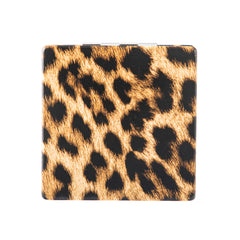 Leopard Print Square Compact Mirror, Stylish Double-Sided Folding Makeup Mirror with 95% High Reflectivity, Portable Pocket Mirror for Purse/Travel, Gift for Women & Fashion Lovers