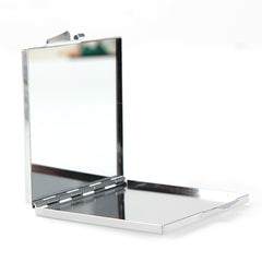 Square Sublimation Compact Mirror Blanks Bulk - Classic Metal Folding Double-Sided Pocket Mirror with Aluminum Inserts for DIY Heat Transfer Printing🪞🔥