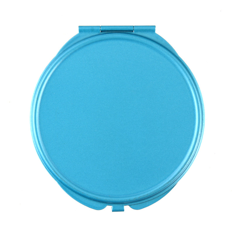 Matte Spray Painted Round Blank Compact Mirror Setting Blanks - Multi-Color Colorful HD Double-Sided Folding Pocket Metal Mirror Frame