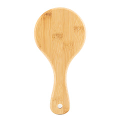 Natural Bamboo Handheld Makeup Mirror 1X Magnification High Reflectivity Portable Cosmetic Hand Vanity Mirror