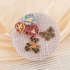 Cute Tweed Compact Mirror, Portable Keychain Makeup Mirror with 95% High Reflectivity, Double-Sided Folding Pocket Mirror for Purse/Travel, Gift for Women & Girls
