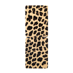 Leopard Print Rectangle Compact Mirror, Stylish Double-Sided Folding Makeup Mirror with 95% High Reflectivity, Portable Pocket Mirror for Purse/Travel, Gift for Women & Fashion Lovers