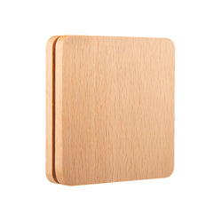 Eco-Friendly Bamboo Square Compact Mirror, 60x60mm Portable Pocket Mirror with 95% High Reflectivity, Mini Folding Makeup Mirror for Purse, Travel Vanity Mirror for Women, Available in Bamboo/Acacia/Beech/Walnut Wood