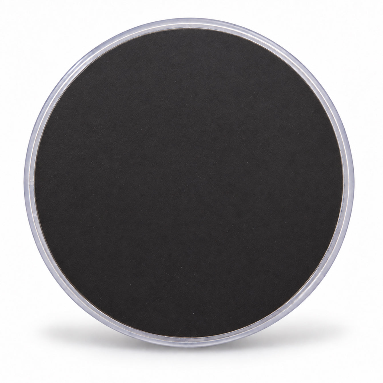70mm round liquid glitter fridge magnet soft magnetic back view