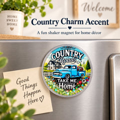 Country charm shaker fridge magnet home decor lifestyle