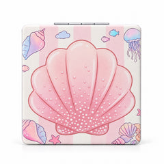 72mm square quicksand compact mirror back design