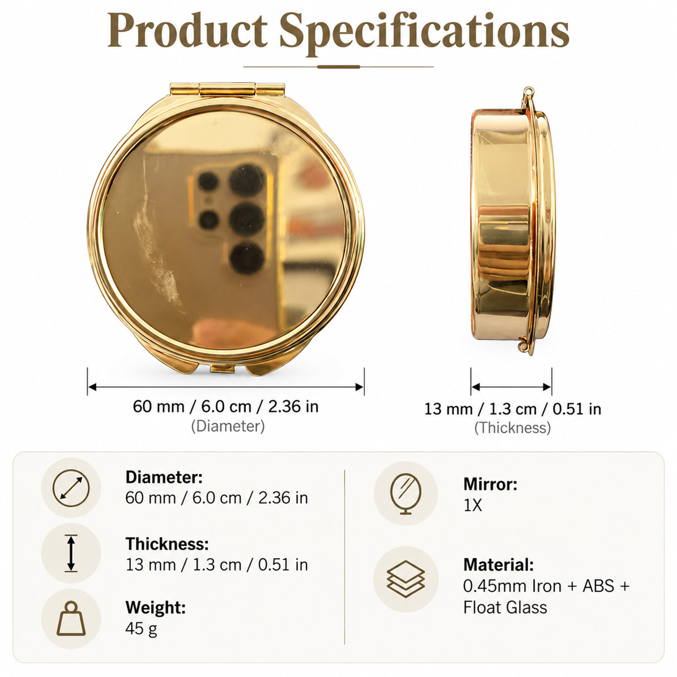 60mm DIY blank pill box product specifications