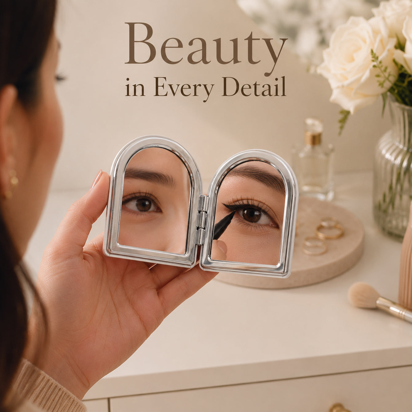 Carry Beauty Lightly compact mirror lifestyle image