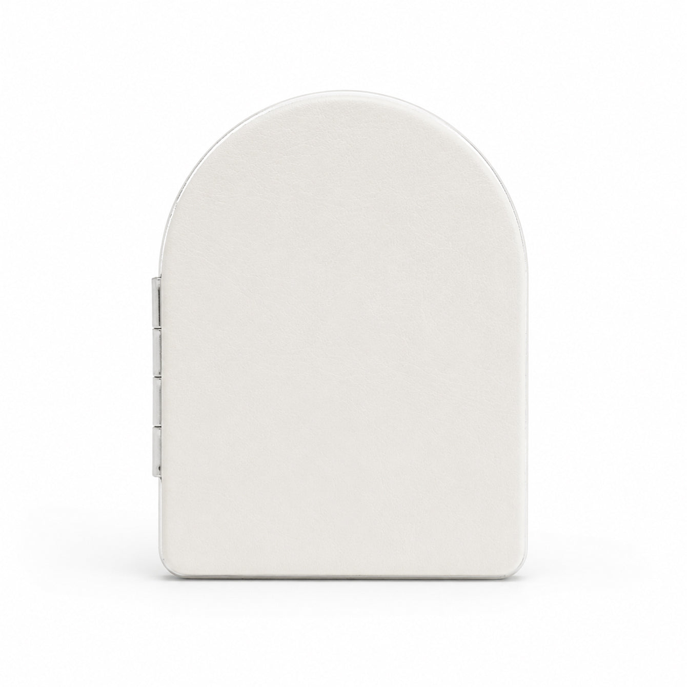 1X and 3X double-sided arched folding makeup mirror