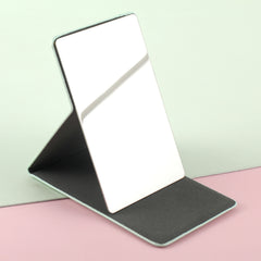 1 PC Stainless Steel Single-sided Makeup Mirror PU Leather Shell Can Be Placed Elegant Design With Clear Reflection Suitable As Gift For Mother Sister Girlfriend Perfect for Home Travel and Daily Use