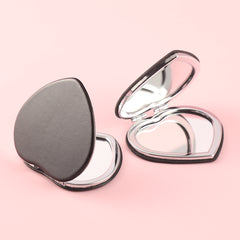 DIY Blank Folding Double-Sided Makeup Mirror Multiple Shapes And Colors Customizable Design Compact And Portable