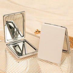 DIY Blank Folding Double-Sided Makeup Mirror Multiple Shapes And Colors Customizable Design Compact And Portable