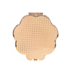 Flower Shaped Recessed Blank Compact Mirror Blanks Bulk - Petal Edge Metal Folding Pocket Mirror Setting for DIY Epoxy Resin, Rhinestones, Sublimation & Custom Logo Engraving 🌸🪞✨