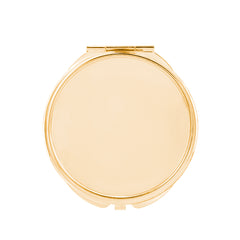 Round Blank Compact Mirror Setting Blanks - Multi-Color Electroplated HD Double-Sided Folding Pocket Metal Mirror Frame for DIY Crafts, Sublimation, Resin, Cabochon Jewelry Making (Silver, Gold, Light Gold, Rose Gold) 🌸✨