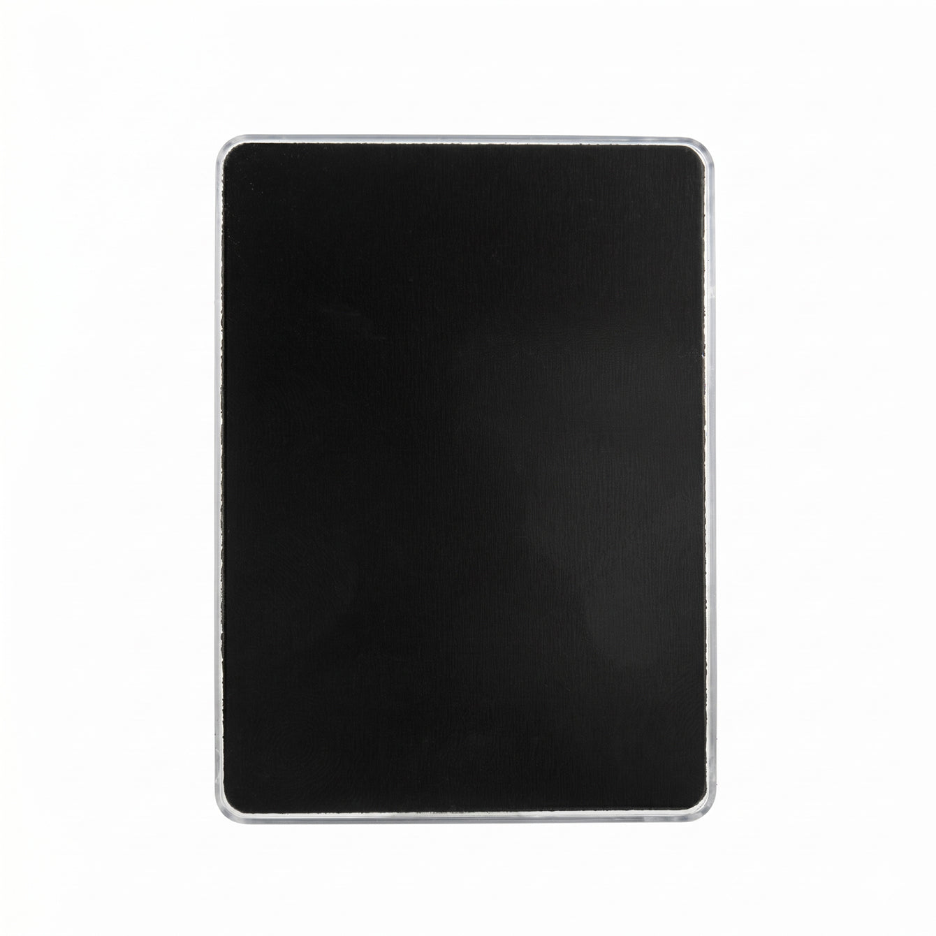 Black magnetic back of custom shaker fridge magnet