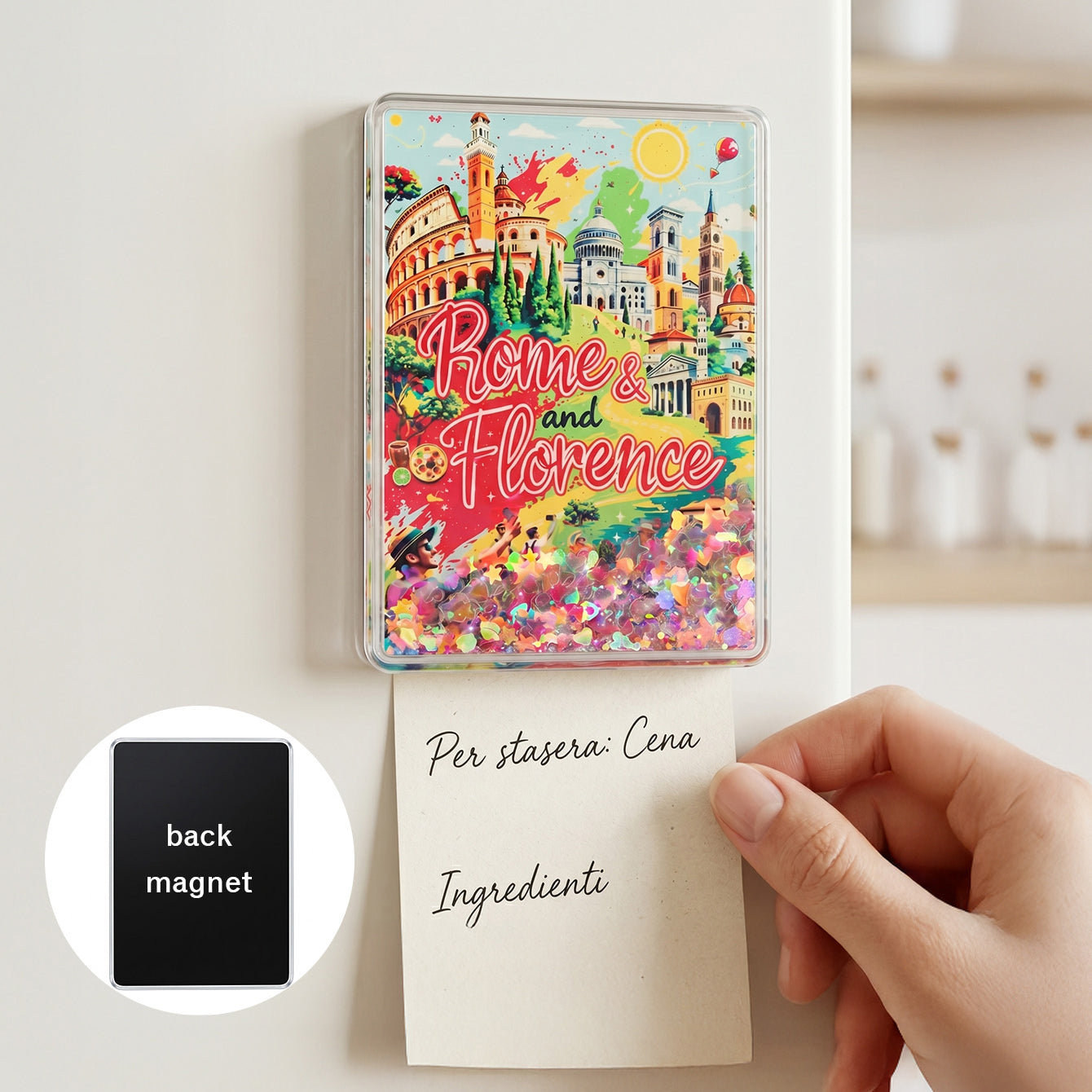 Blue city travel shaker fridge magnet CZ-FM-AC-000002