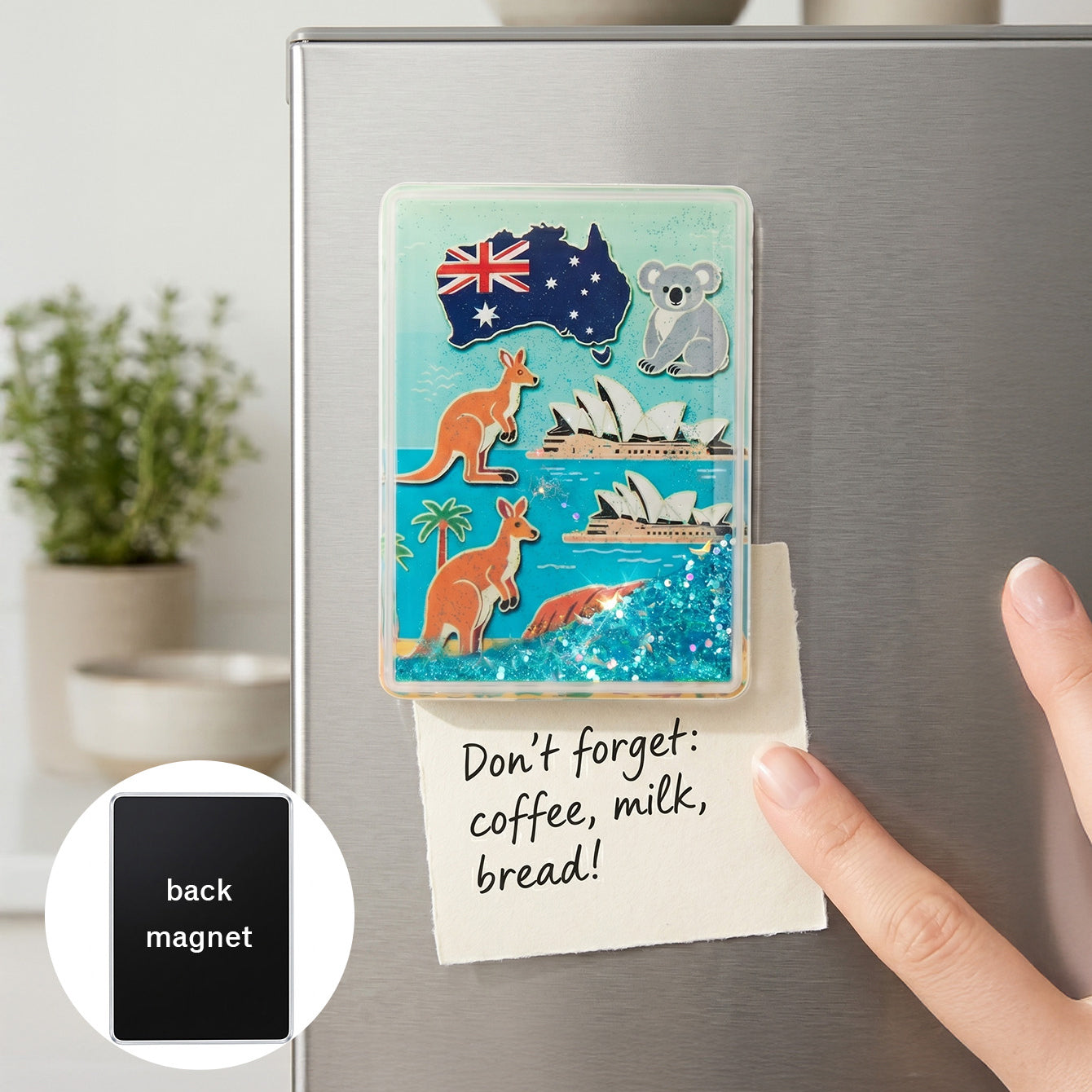 Warm multicolor Italy travel shaker fridge magnet CZ-FM-AC-000005