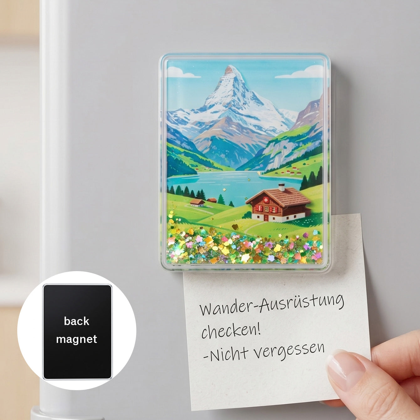 Sky blue Bangkok travel shaker fridge magnet CZ-FM-AC-000014