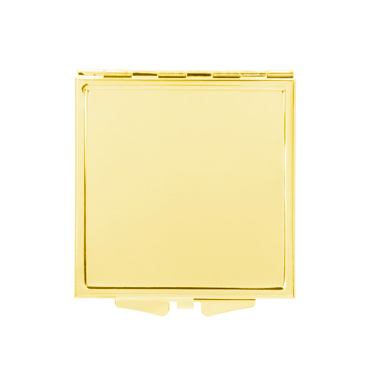 Square DIY Compact Mirror Blank, Double-Sided Glass Mirror with Smooth Metal Case, Customizable Craft Mirror for Vinyl, UV DTF Stickers, Resin Art & Personalized Gifts for Women, Crafters & Small Businesses